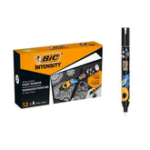 Rotulador Bic Permanente Intensity Blanco | Bic | Pack 12 Unidades